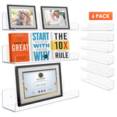 Acrylic Wall Display Shelf (6 Pc)